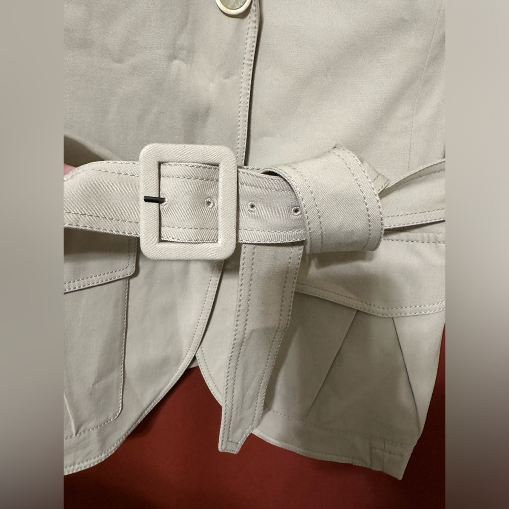 Lafayette 148 Safari Belted Sleeveless Jacket Vest Womens Size 12 - Picture 3 of 10